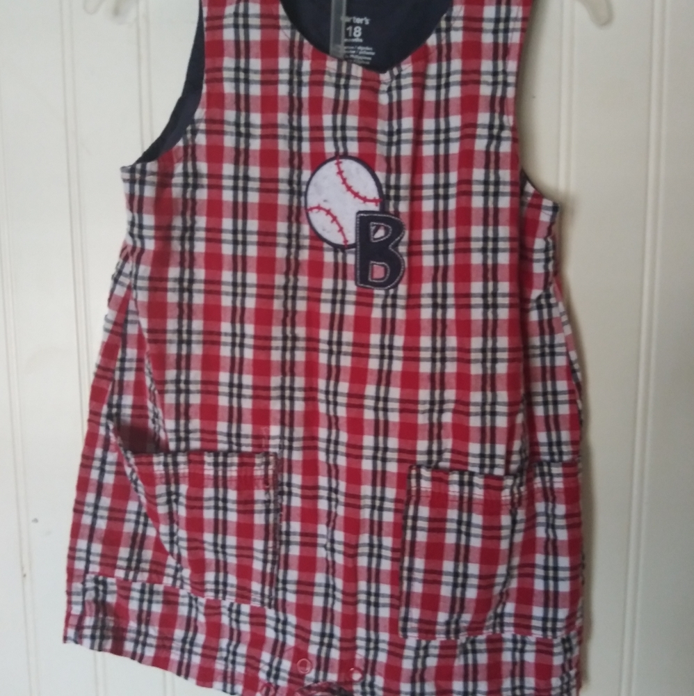 Red white and blue overalls